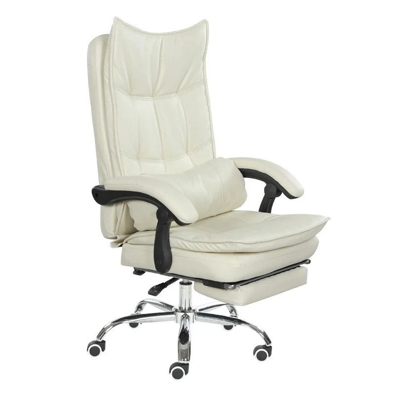 

Break Reclining Office Chair Beauty Salons Lifted Swivel Chair Thicken Cushion Multifunction Computer Chair Five-star Feet