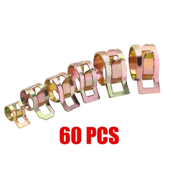 

Mayitr 60Pcs 6-15mm Car Interior Auto Fastener Clip Spring Clip Fuel Oil Water Hose Pipe Tube Clamp Fastener