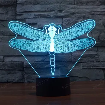 

Switch LED lights 3d light colorful lamp touch LED gradient visual illusion lamp Eagle Cartoon Colorful light