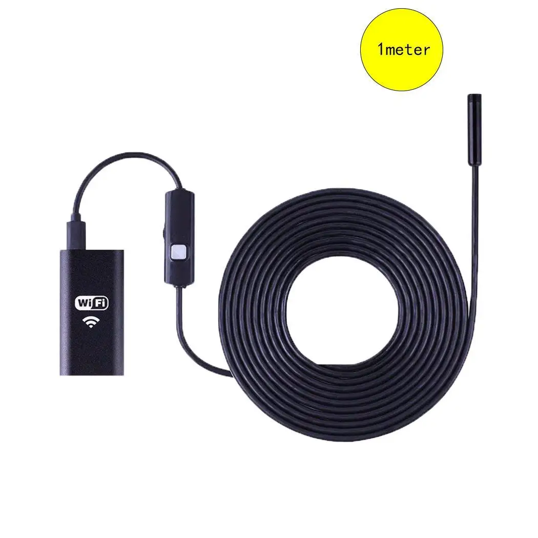 

LED USB Waterproof Endoscope Borescope Inspection Video 200000 pixels Camera 2.0 1280x720 IP67 Black 8mm