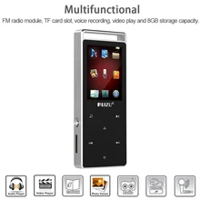 MP3 плеер ruidu D01, 8 ГБ, сенсорный экран, 1,8 дюймов, диктофон, FM Электронная книга, TF карта, часы, видео, USB, MP3 музыкальный плеер