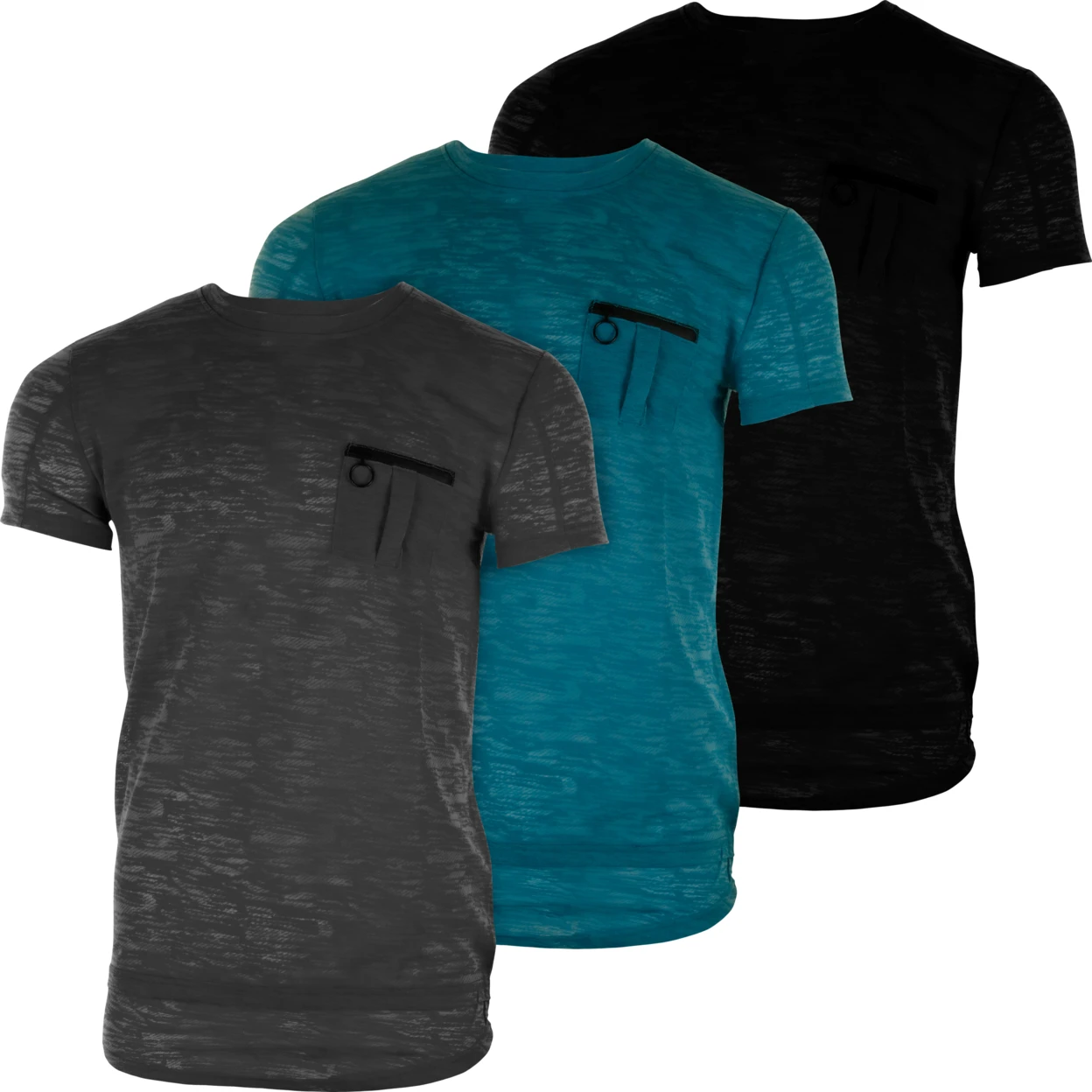 Мужская Hipster Повседневная Marled T-Shirt (S-2X) | одежда