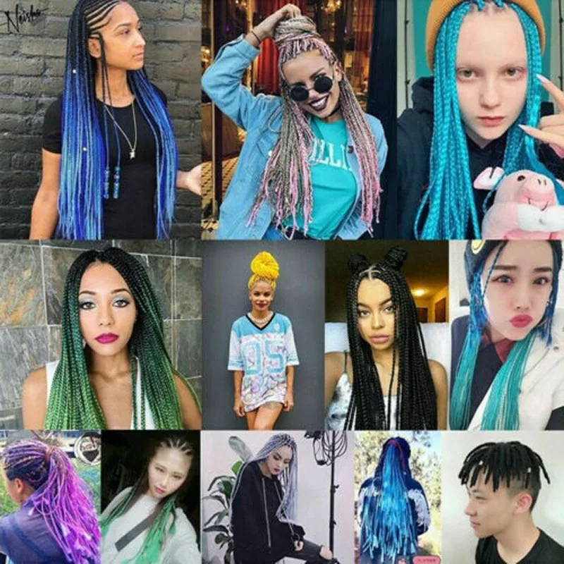 

2019 Hot Sale New Style Ombre Kanekalon Wig Small Senegalese Twist Hair Crochet Braid Extensions