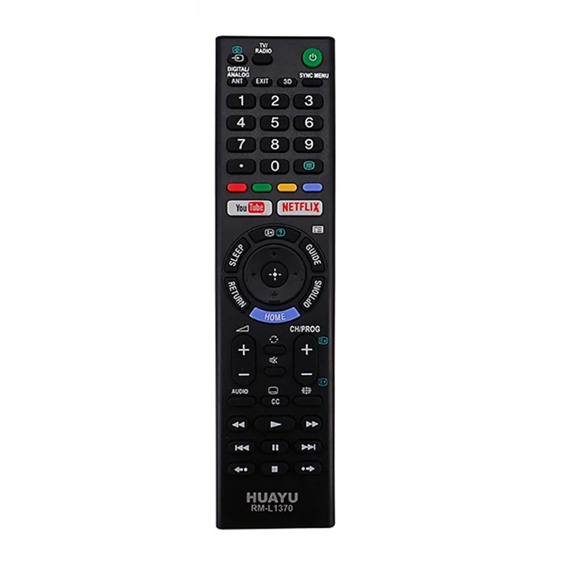 

AABB-HUAYU New For Sony Rm-L1370 Led 3D Tv Remote Control With Youtube/Netflix Buttons 149331411 1-493-314-11 Rmt-Tx300E Rmttx