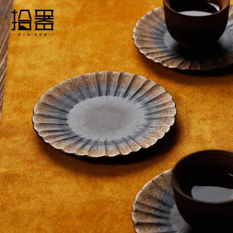  1pc Chic High Quality Ceramic Coaster Coffee Tea Cup Pad Cup Mat Round Placemat Table Mats Drink Co