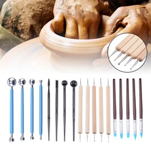 18 PCS Pottery Ceramics Tools Polymer Clay Modeling Tools Wax Carving Sculpt Tool Pottery & Ceramics Handle Modeling Clay Tools 18 PCS Pottery Ceramics Tools Polymer Clay Modeling Tools Wax Carving Sculpt Tool Pottery & Ceramics Handle Modeling Clay Tools