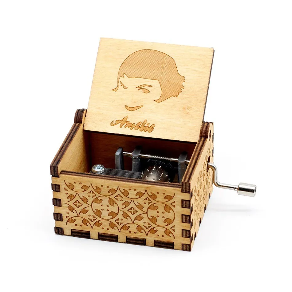 Regalo 3 tipos Sailor Moon Davy Jones Star Wars El Padrino Davy Jones grabado a mano caja de música adecuado regalo de Navidad