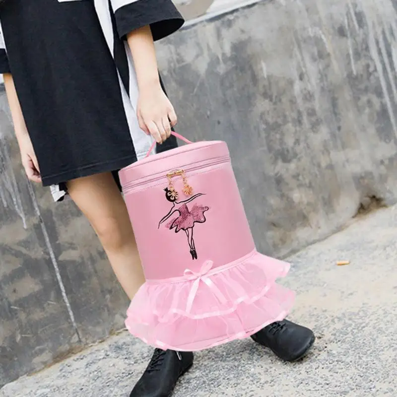 Женские рюкзаки для балета с блестками и принтом танцовщиц нейлоновые