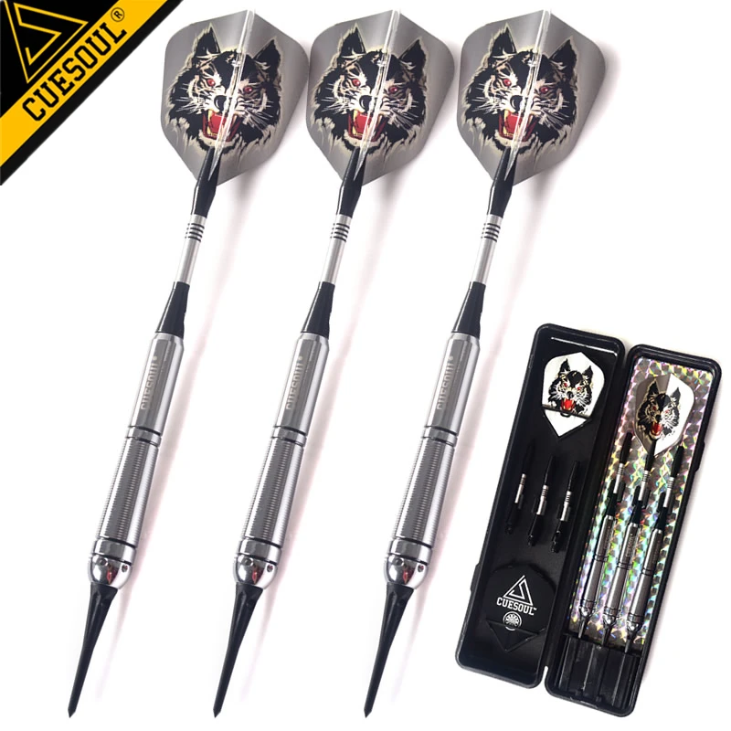 

CUESOUL 18g 15cm 3PCS/set Darts Professional Game Soft Tip Darts Electronic Dart Needle Alloy Alu Dart Shaft With Dart Flights