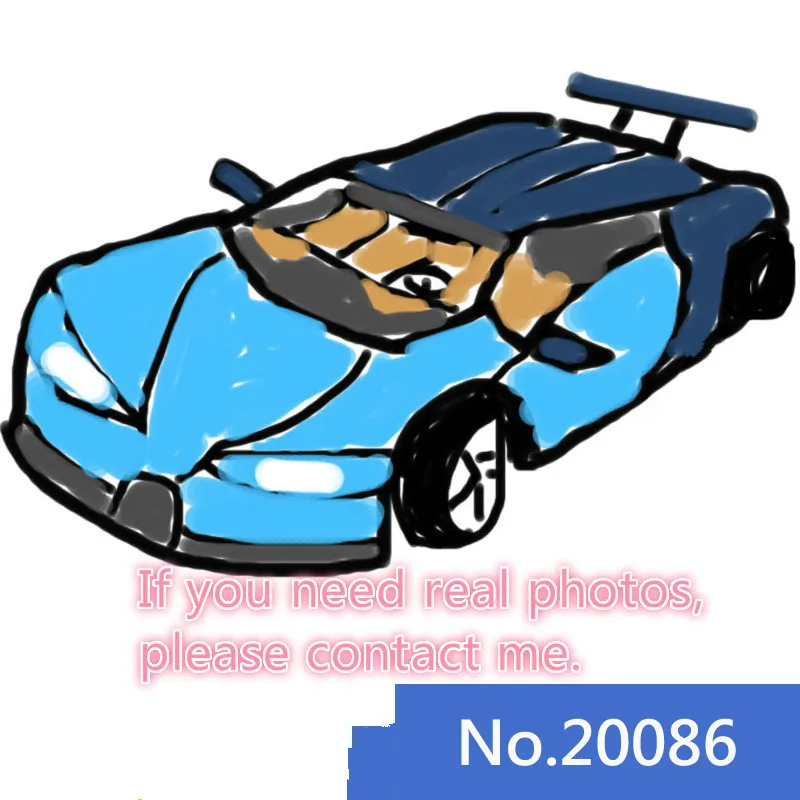 

20086 Science And Technology Blue Sports Car Model Children Boy Alpinia Insert Assembling Plastic Building Blocks Toys