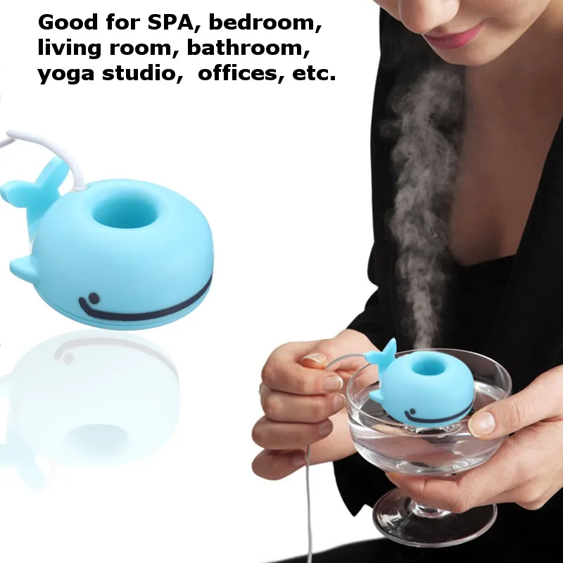 

Mini Portable Whale USB Air Humidifier Purifier for Aroma Diffuser Steam For Home