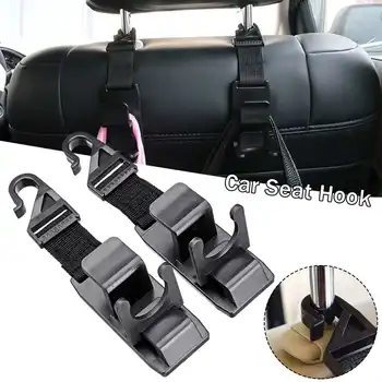 

2pcs Auto Car Seat Truck Coat Hook Purse Bag Hanger Hanging Organizer Holder