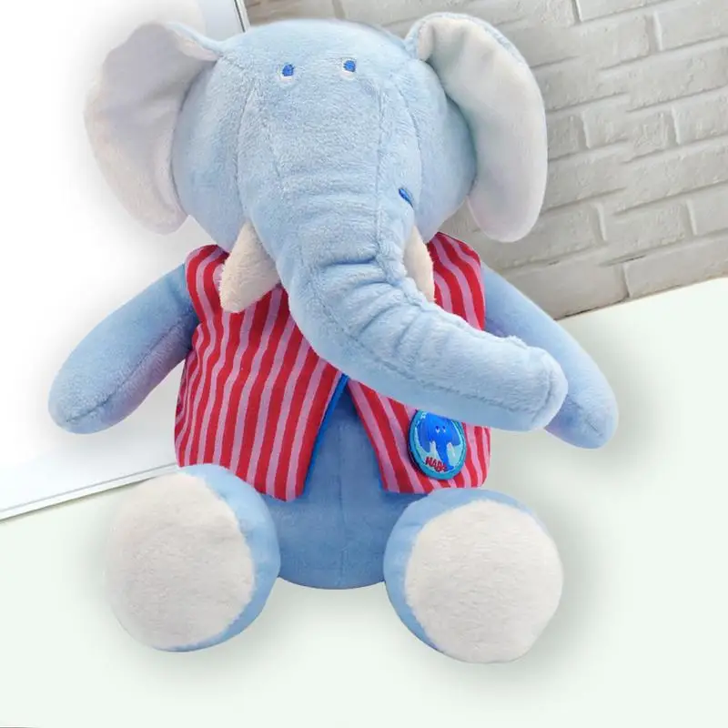 

TONY LVEE Peek-a-Boo Elephant Doll Baby Stuffed Plush Toy with Clothes for Kids Birthday Party
