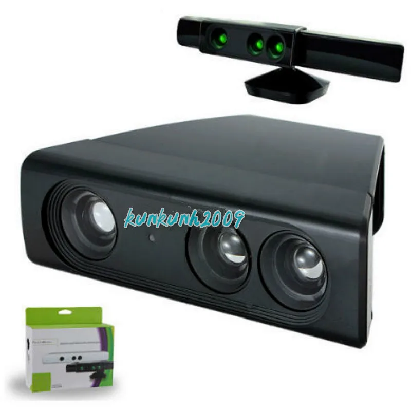 

New Black Zoom Play Range Reduction Lens Wide Angl Universal Adapter Super Zoom For Xbox 360 Kinect Sensor