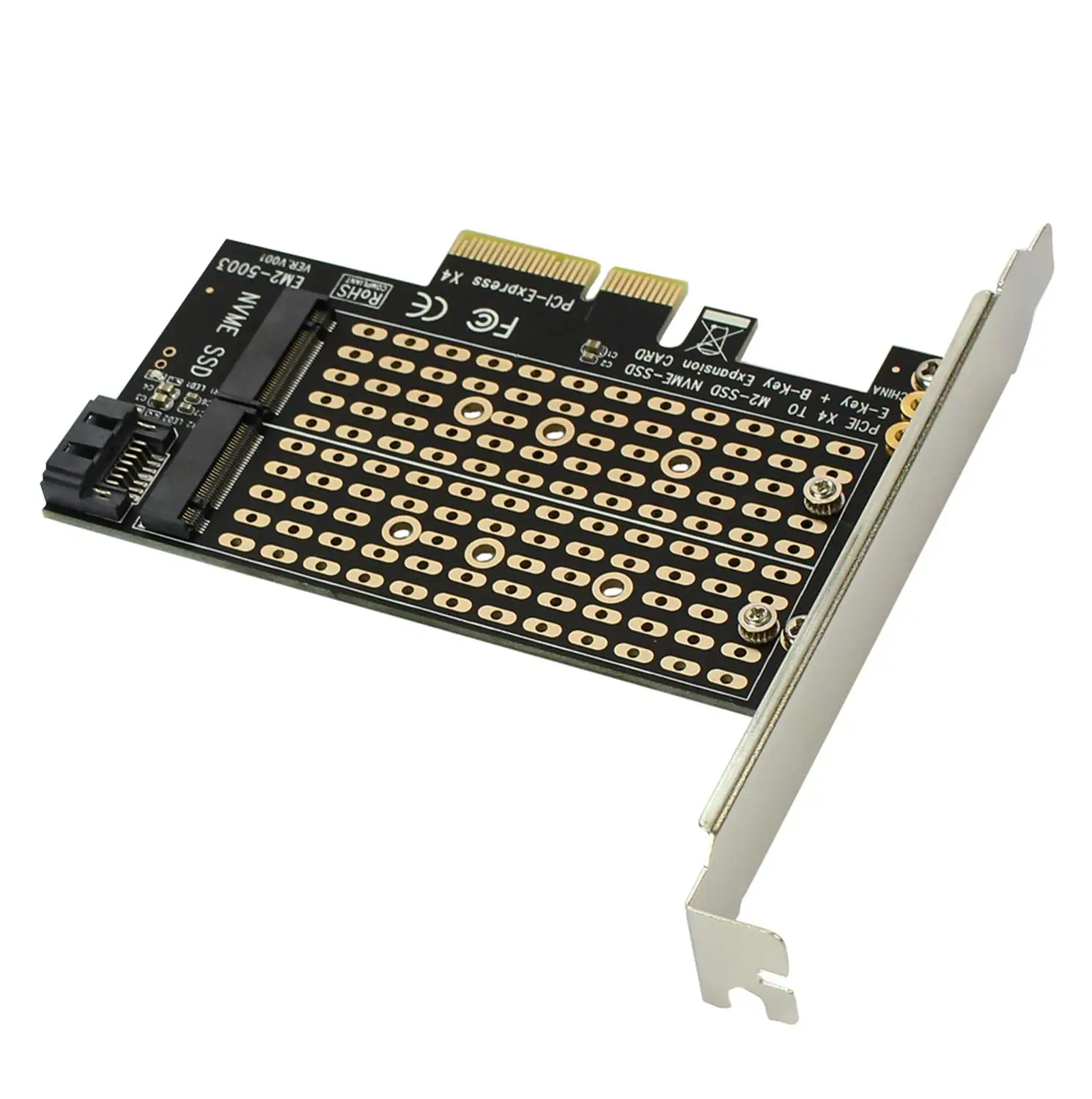 NVME адаптер карты M.2 к PCI E 3 0X4 PCIe расширения M KEY + B M2 SATA адаптер|Платы расширения| |