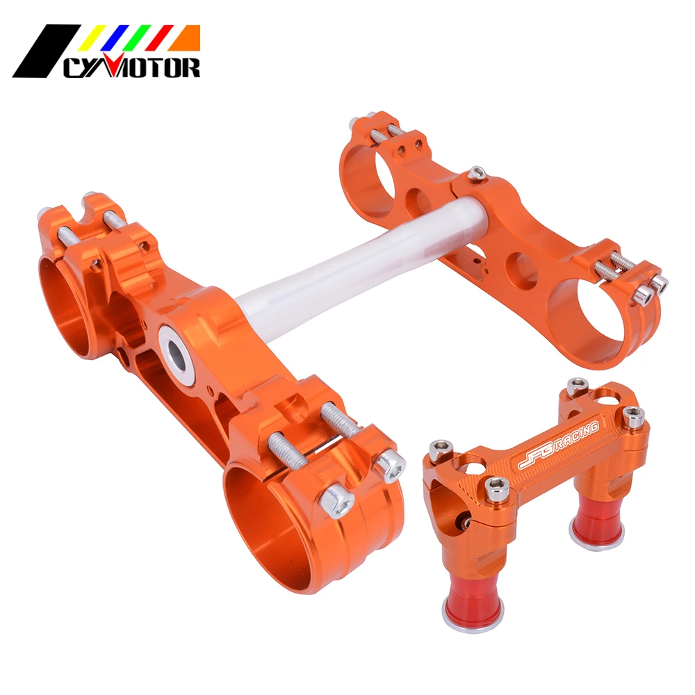 

3 Colors Motorcycle Triple Clamps Steering Stem And Clamp Riser Adaptor For SX SXF EXC XCW FC TC FE TE 125 250 350 450 530 2019