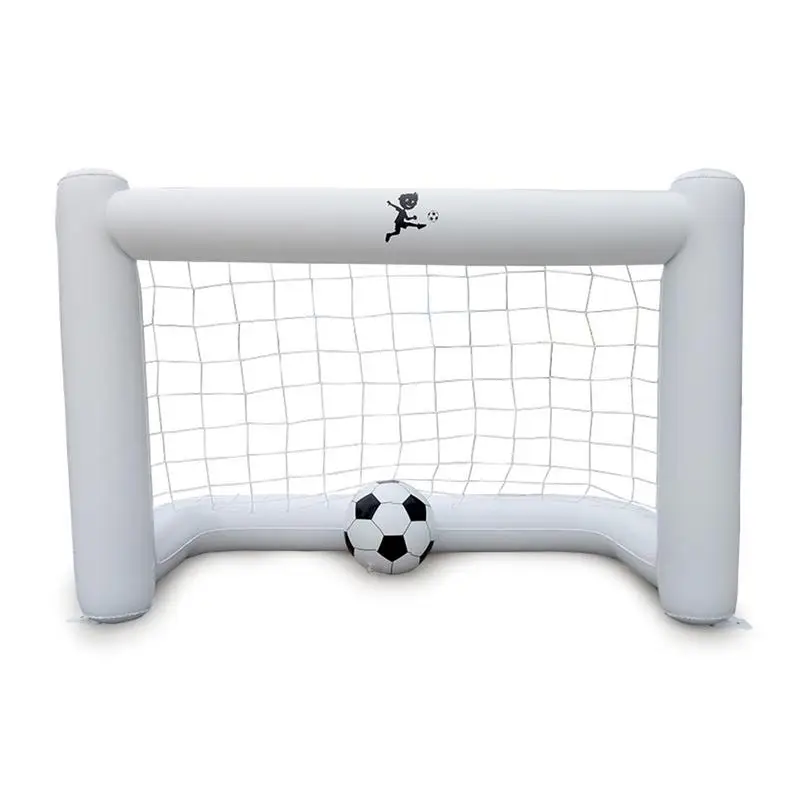 

160cm Football Gate White Inflatable Soccer Net Environmental Friendly PVC Belt Net Inflatable Soccer Goal Football Training
