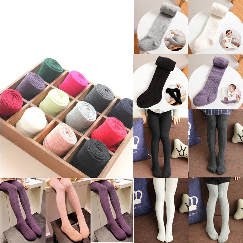 

2019 Hot sale Solid Soft Cotton Tights Toddler kids Dance Pantyhose Elastic Warm Fall Winter Newborn Baby Girls 3M-6T Princess