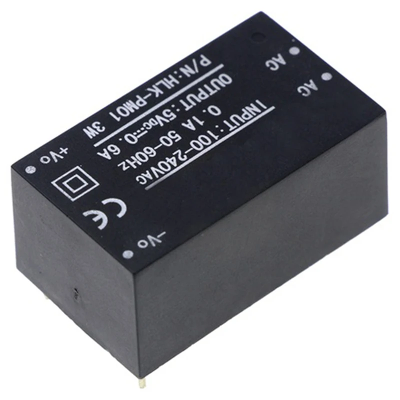 

New 5Pcs Step-down Power Module Hlk-Pm01 Ac-Dc 220V To 5V Step-Down Power Supply Module Household Switch