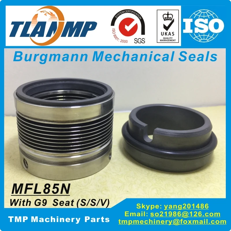 

MFL85N-95 Burgmann Mechanical Seals (Material:SiC-SiC-Viton) MFL85N/95-G9 high temperature Metal bellow Seals (Shaft Size:95mm)