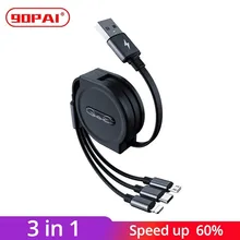90PAI USB Cable for iPhone Xs Max XR Fast Charging Cable for Samsung For Huawei Type C Cable 3 in 1 Micro USB Cable Recommend 90PAI USB Cable for iPhone Xs Max XR Fast Charging Cable for Samsung For Huawei Type C Cable 3 in 1 Micro USB Cable Recommend