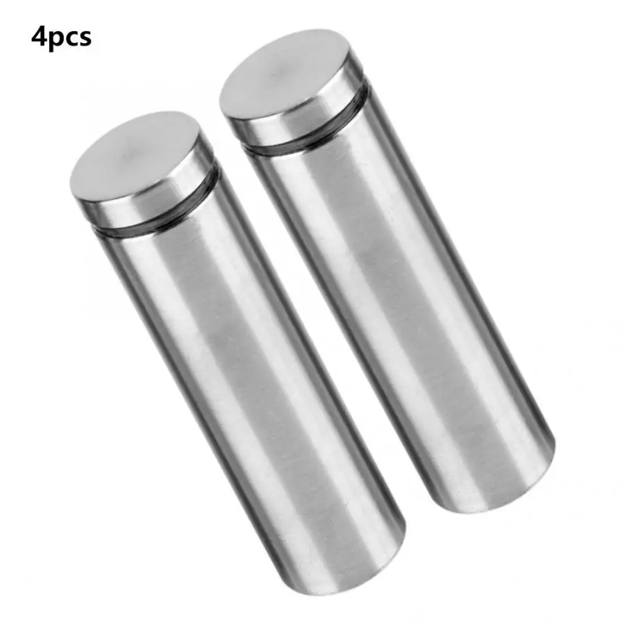 4pcs Stainless Steel Advertising Sign Fixing Screws Hollow Glass Standoff Pin Mounting Bolt Ball Plunger Tornillo Bolts Aliexpress