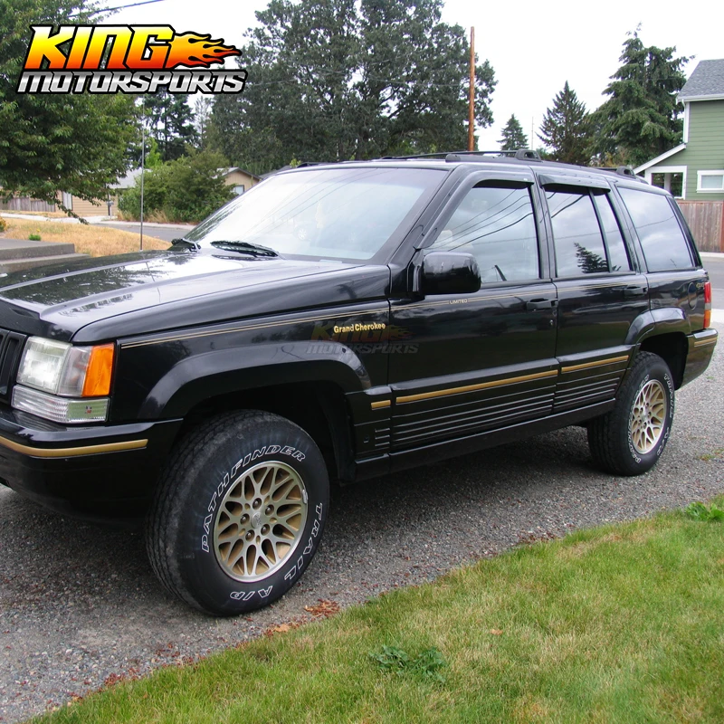 Акриловый дымчатый козырек подходит для 93 98 Jeep Grand Cherokee 4 шт. в комплекте|Навесы и