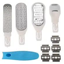 Новинка-6 в 1 сменная пилка для ног Rasps Съемная ручка для удаления мозолей триммер для удаления омертвевшей кожи Педикюр Уход за ногами T