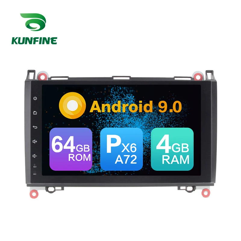 Clearance Android 9.0 Core PX6 A72 Ram 4G Rom 64G Car DVD GPS Multimedia Player Car Stereo For Benz A-class W169 B-class W245 Viano Vito 0