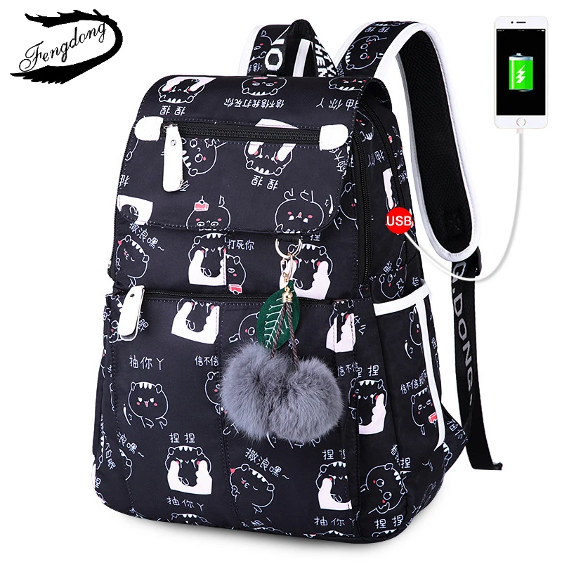 2019 las nuevas mujeres Emoji bolsa de hombro mejor de las mujeres, mochila mujer de impresión impermeable de la escuela mochila paquete