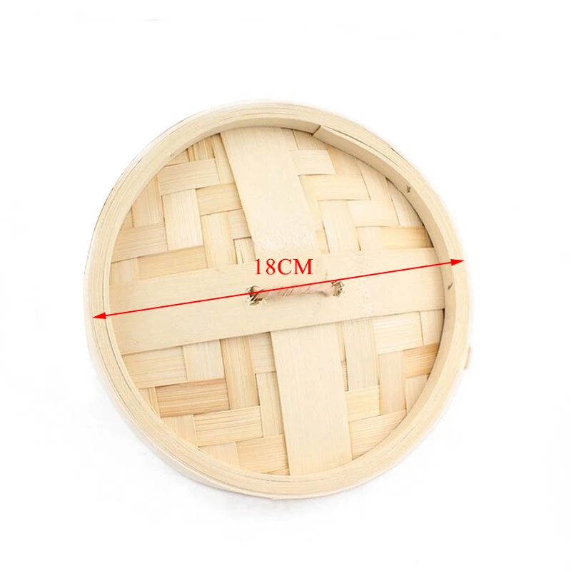 

Cooking Bamboo One Cage or Cover Steamer Rice Vegetable Snack Basket Set Kitchen Cooking Tools dumpling steamer steam pot