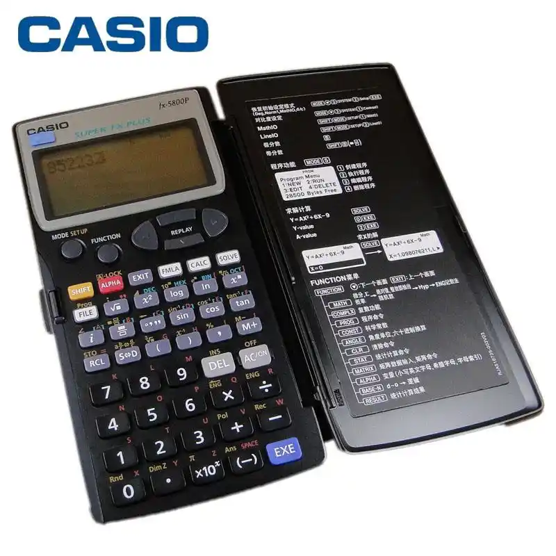 Casio Calculator Fx 5800p Cientifica Screen Matrix Points 128 Formulas Memorizadas Calculators Aliexpress