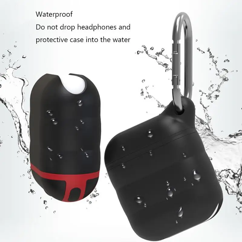 

Earphone Case Bag Silicone Waterproof Case Headset Charging Box Anti-drop Storage Cover Protective Cover For Apple Airpods I9S