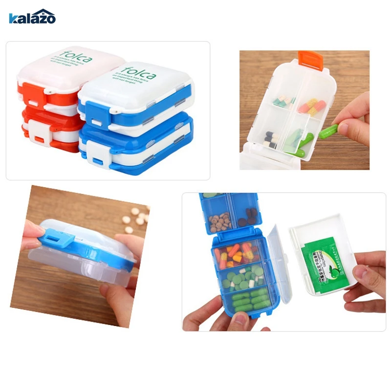Пластиковый Еженедельный складной медицинский таблеточный чехол для таблеток, портативный конфетный контейнер для витаминов, органайзер для хранения, аксессуары для путешествий