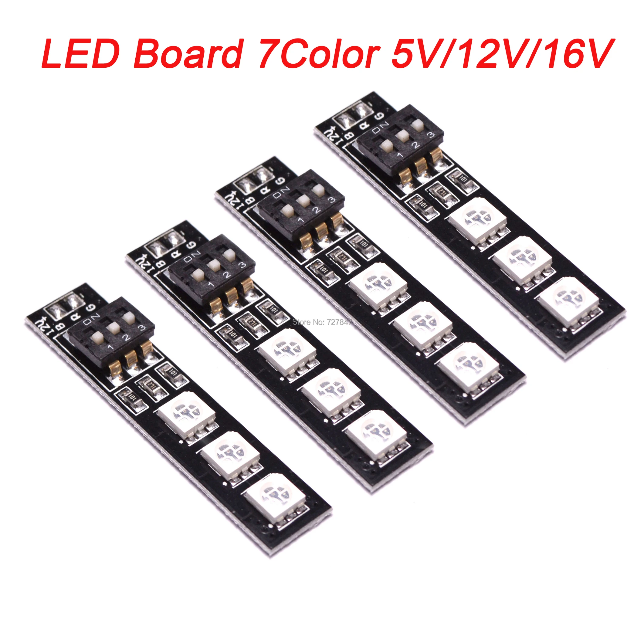 2/4 шт RGB 5050 светодиодный световая доска 7 цветов 5 V 12 V 16 V с dip-переключателя для QAV250 петух 230 FPV Quadcopter Quad Multirotor 2/4 шт RGB 5050 светодиодный световая доска 7 цветов 5 V 12 V 16 V с dip-переключателя для QAV250 петух 230 FPV Quadcopter Quad Multirotor