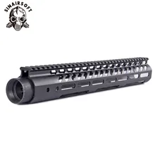 Поплавок ультра тонкий рельс системы Handguard монолитный легкий с бочкой гайка для страйкбола AEG GBB AR15