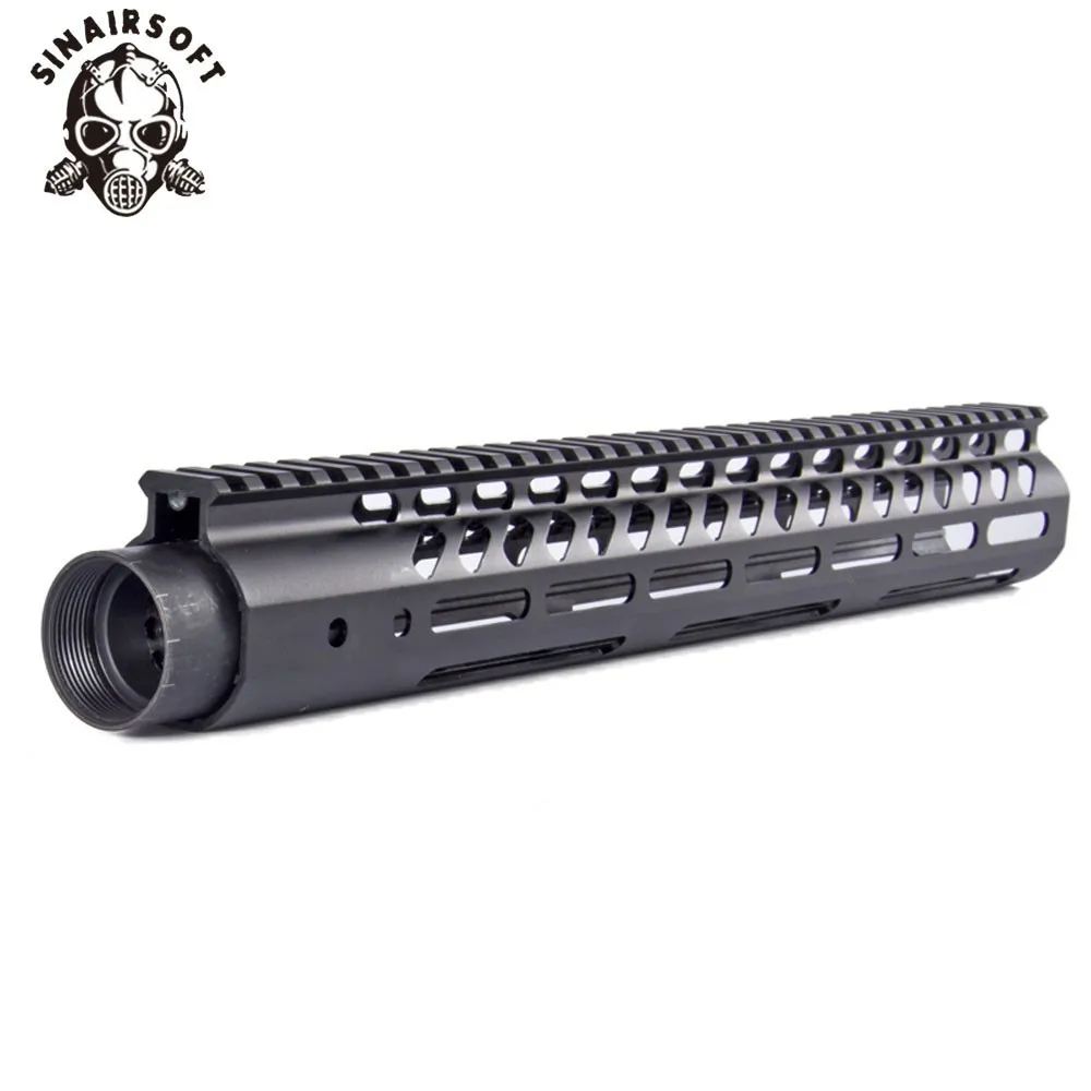 Free Float Ultra Slim Rail System Handguard Monolithic Lightweight With Barrel Nut For Airsoft Aeg Gbb Ar15 Free Float Rail Systemfree Float Slim Handguard Aliexpress