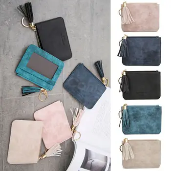 

Girl Women Short Wallet Zip Coin Purse Pocket Organizer Small Credit Card Holder Tassel Mini Fashion Coin Purses