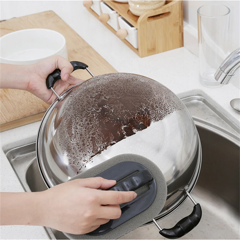 

Kitchen Clean Tools Strong Decontamination Bath Brush Sponge Tiles Brush Hot Sale Magic Strong Decontamination Bath Brush