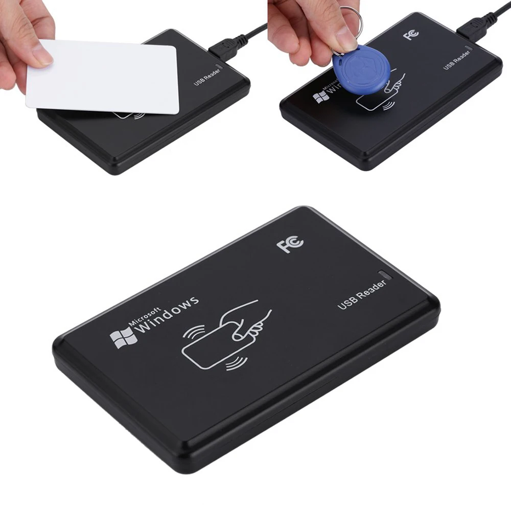 Устройство RFID EM с кабелем USB 125 кГц 5 ключей EM4305 и кардридером T5577|Считыватели