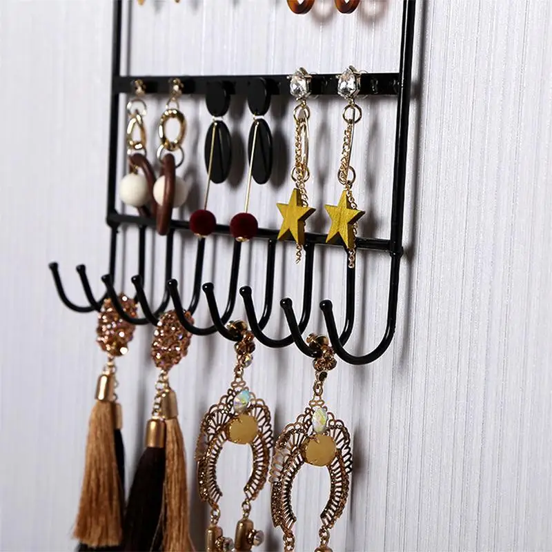 Earring Necklace Holder Birdcage Wall Mount Jewelry Organizer Hanger For Girls