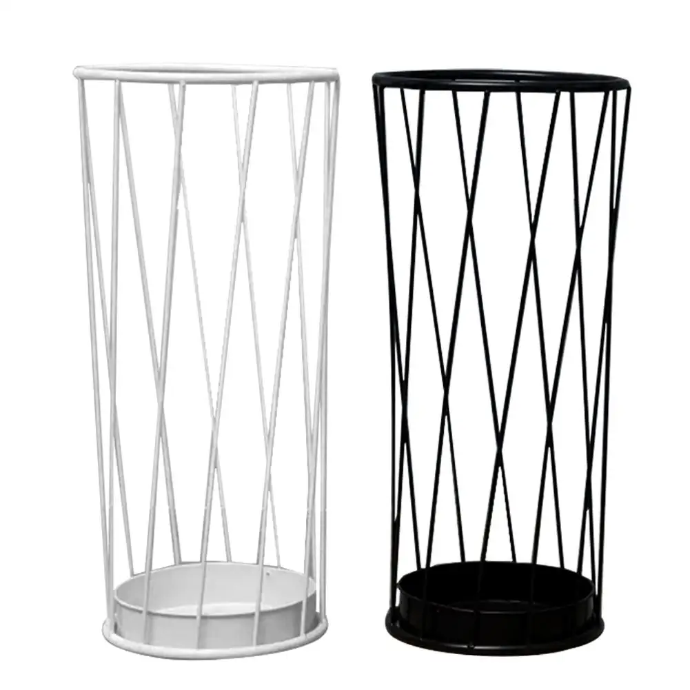 

Umbrella Stand Rack Large Capacity White Black Umbrella Storage Holder Durable Basket Umbrella Stand Organizer For Home