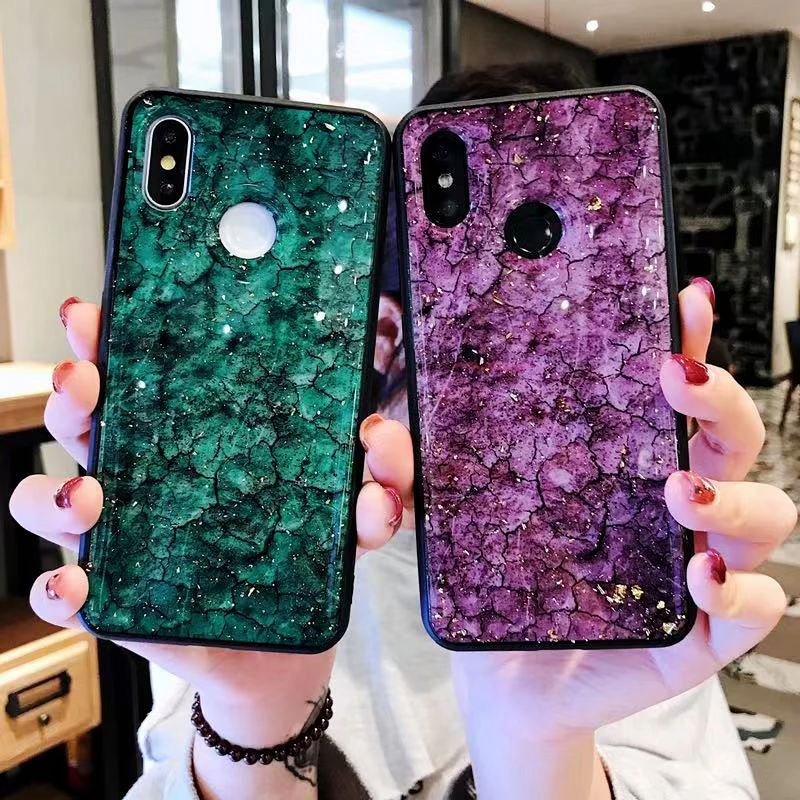 

Marble Gold foil Case for xiaomi mi 8 a2 lite 6x cases Soft Silicone Cover Cases xiomi mi mix3 max3 max2 mi8 light coque fundas