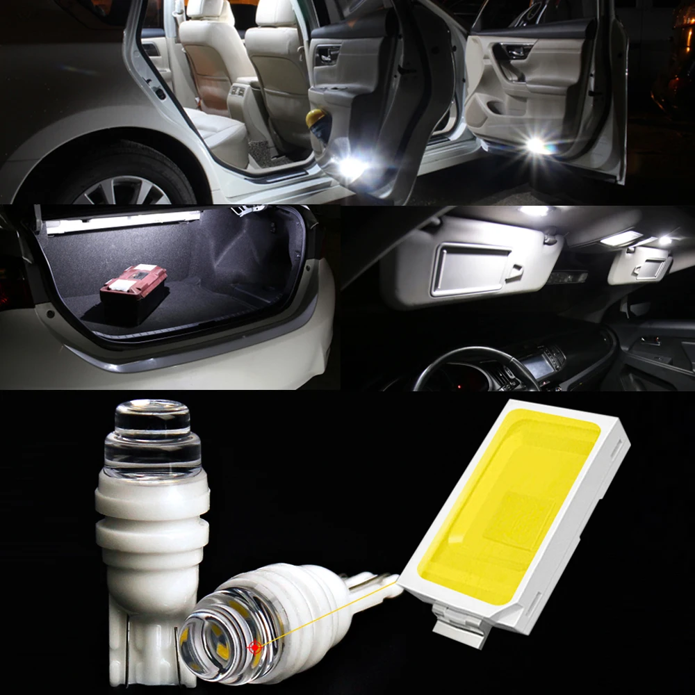 2pcs T10 LED W5W Canbus Car Interior Light 12V LED 3SMD Parking Lamp
