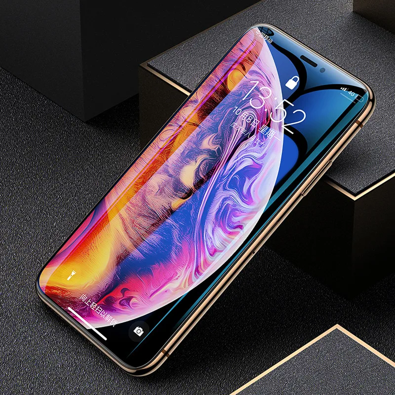 10D закаленное стекло для iPhone XS Max XR X 7 Защита экрана для iPhone 6 6s 7 8 Plus полное покрытие Защитная стеклянная пленка