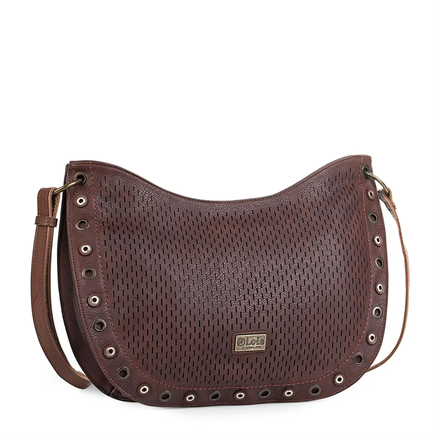 Сумка на плечо Lois коллекции San Diego из искусственной кожи коричневого, синего и оливкового цвета 96370