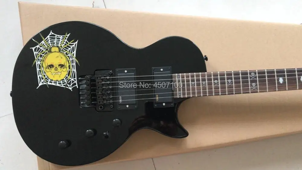 

High quality Black KH-3 Kirk hammett guitar; Free shipping