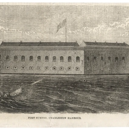 Fort Sumter постер печать Мэри Эванс Picture Library (24X18) | Дом и сад