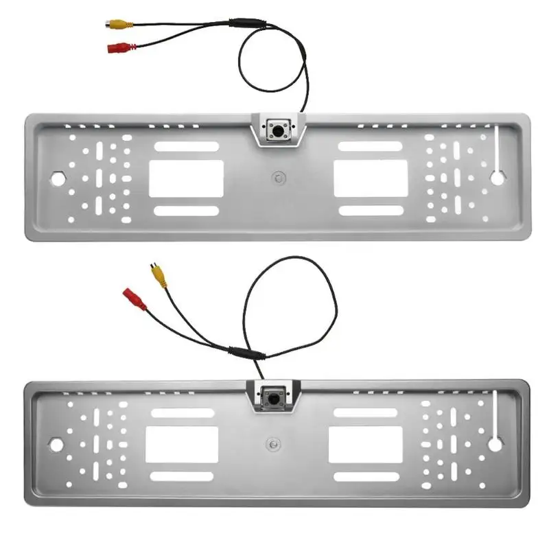 

LED Backup Camera Automobiles Number Plate Holder Bracket Parking Rearview Waterproof European Car License Plate Frame License