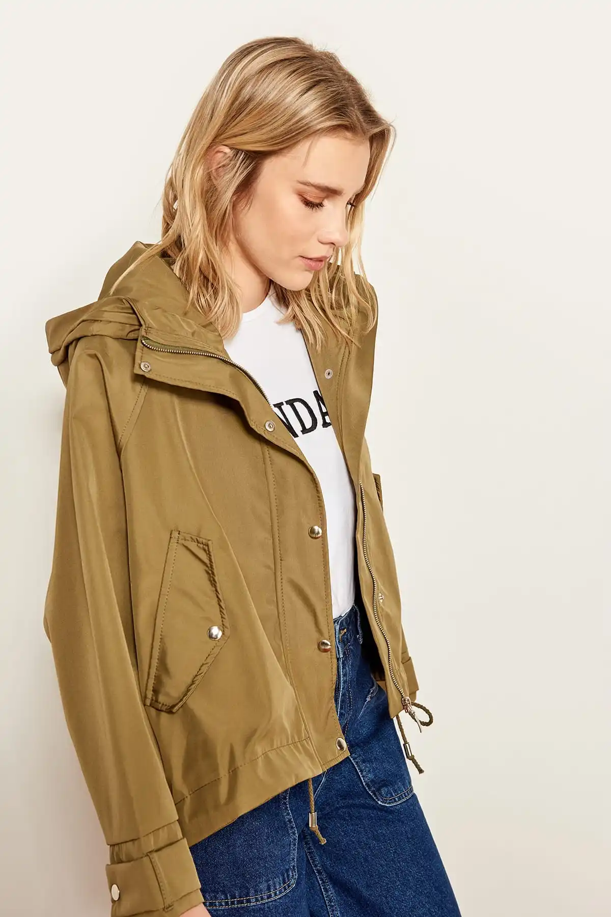 Trendyol хаки с капюшоном Monte TCLSS19ST0015|Куртки| |